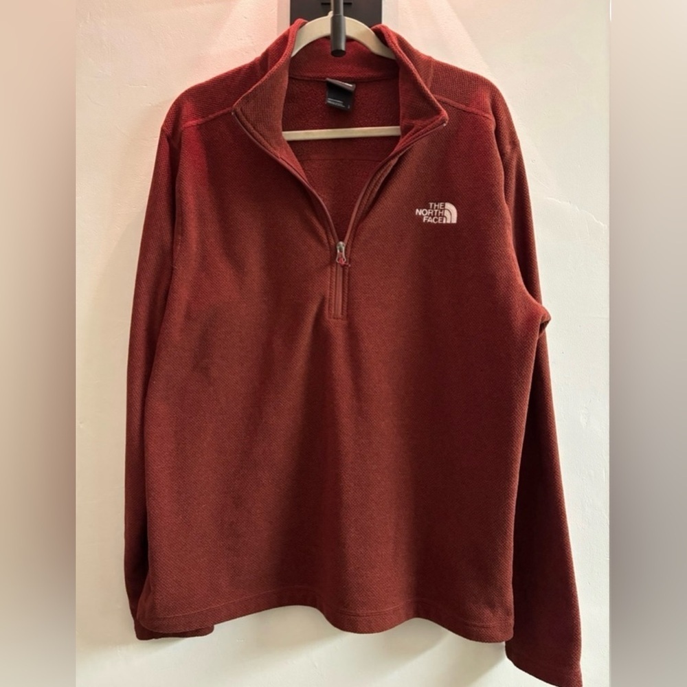 The North Face Red Quarter-Zip Pullover
